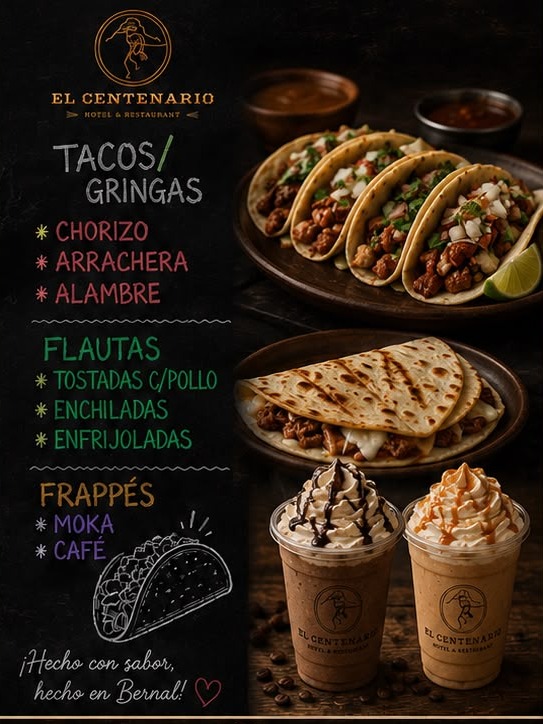 Tacos, gringas, flautas y frappés, El Centenario