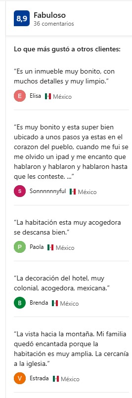 8.9 Fabuloso en Booking, 36 comentarios